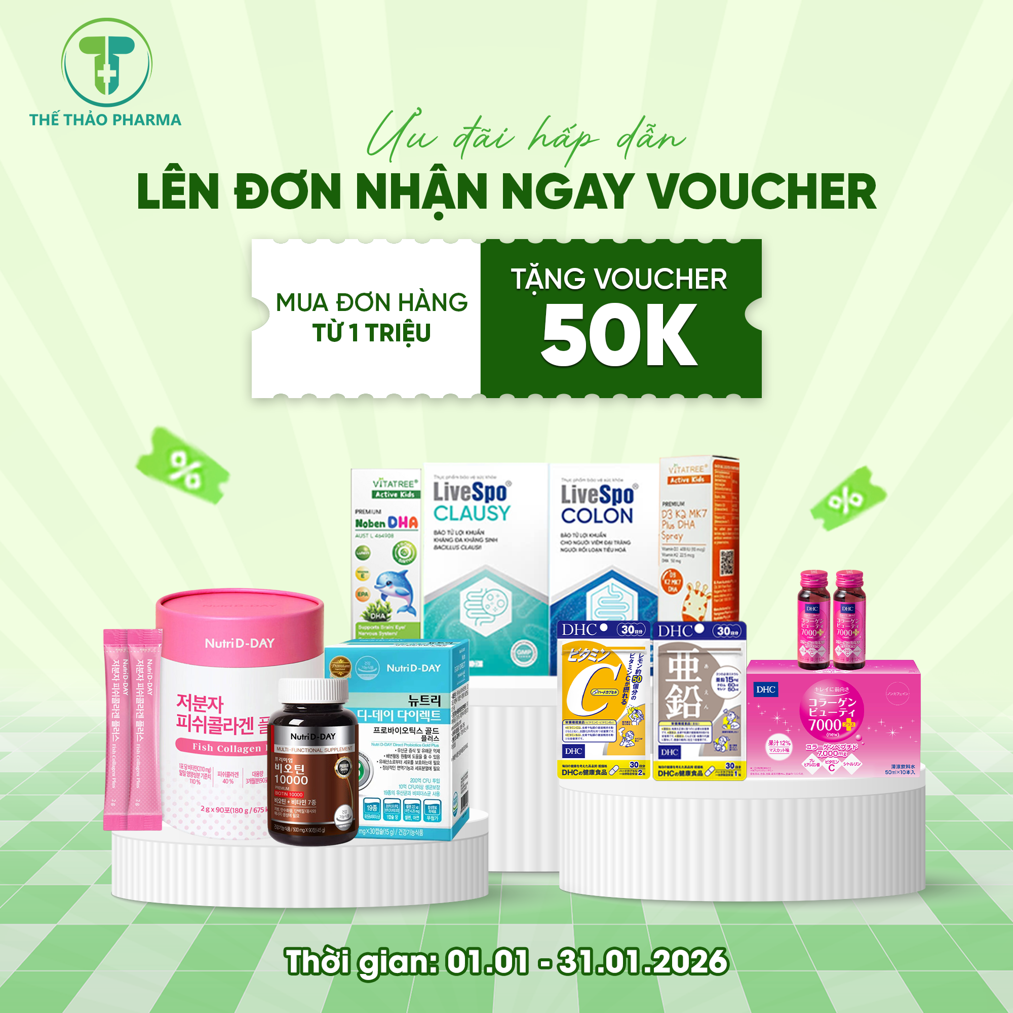 ƯU ĐÃI HẤP DẪN – LÊN ĐƠN NHẬN NGAY VOUCHER 50K